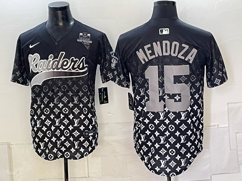 Men 2026 Oakland Raiders #15 Mendoza black Nike Limited NFL Jersey 0912004